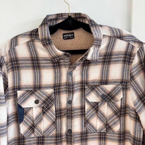 Buffalo David Bitton Mens Shirt Style Shacket Plaid Flannel Jacket X-Large - Picture 3 of 10